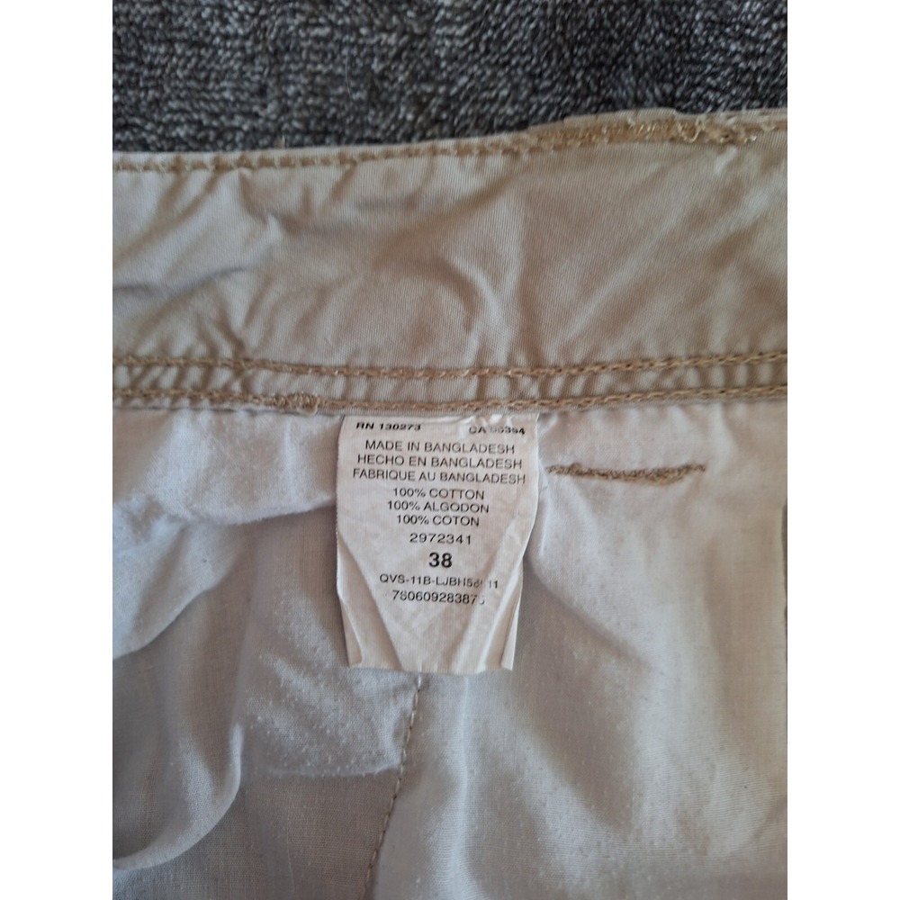 Lee Dungarees Cargo Shorts Mens 38 Beige 90's 100%Cotton Work Wear - Picture 10 of 10